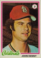 1978 Topps #609 John Denny Baseball Card