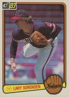 1983 Donruss #363 Lary Sorensen Baseball Card