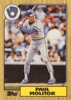 1987 Topps Tiffany #741 Paul Molitor Baseball Card