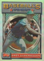 1993 Finest #53 Bret Saberhagen Refractor Baseball Card