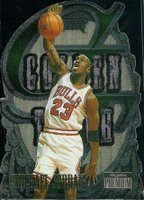 1996 Skybox Premium Golden Touch #5 Michael Jordan Basketball Card