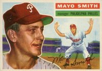 1956 Topps #60 Mayo Smith White Back Baseball Card