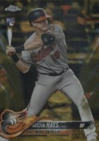 2018 Topps Chrome #87 Austin Hays Gold Wave Refractor Baseball Card
