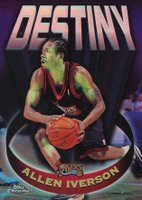 1997 Topps Chrome Destiny #D14 Allen Iverson Refractor Basketball Card
