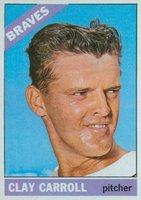 1966 Topps #307 Clay Carroll Baseball Card