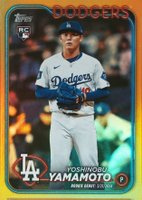 2024 Topps Update #US149 Yoshinobu Yamamoto Gold Rainbow Foil Baseball Card