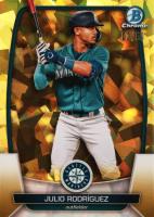 2023 Bowman Chrome Sapphire Edition #81 Julio Rodriguez Yellow Baseball Card