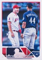 2023 Topps Update #US132 Julio Rodriguez/Mike Trout Baseball Card