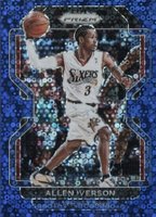 2021 Panini Prizm #255 Allen Iverson Blue Fast Break Basketball Card