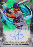 2023 Topps Inception Rookie & Emerging Stars Autographs #BRESFA Francisco Alvarez Green Baseball Card