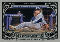 2013 Topps Gypsy Queen Sliding Stars #SS-DJ Derek Jeter Baseball Card