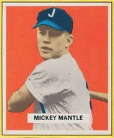 1984 Baseball Cards Magazine Repli-Cards # Mickey Mantle Hand Cut Baseball Card