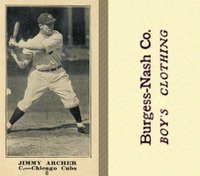 1916 Burgess-Nash Co. #6 Jimmy Archer Baseball Card