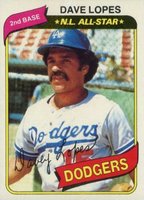 1980 Topps #560 Dave Lopes Baseball Card