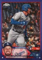 2023 Topps Chrome Update #USC105 Michael Busch Purple Refractor Baseball Card