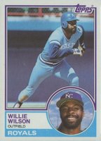 1983 Topps #710 Willie Wilson Baseball Card