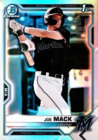 2021 Bowman Draft #BDC159 Joe Mack Chrome-Sky Blue Refractor Baseball Card