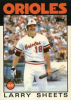 1986 Topps Tiffany #147 Larry Sheets Baseball Card
