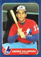 1986 Fleer Update #U-44 Andres Galarraga Baseball Card