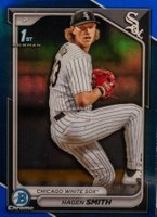 2024 Bowman Draft #BDC2 Hagen Smith Chrome-Blue Refractor Baseball Card