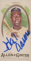 2016 Topps Allen & Ginter Framed Mini Autographs #HA Hank Aaron Black Frame Baseball Card