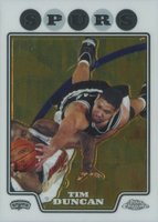 2008 Topps Chrome #21 Tim Duncan Basketball Card