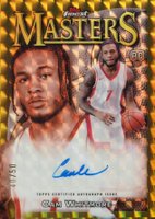2023 Topps Finest Masters Autographs #MACW Cam Whitmore Gold Geometric Basketball Card