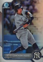 2022 Bowman Draft #BDC68 Anthony Volpe Chrome-Refractor Baseball Card