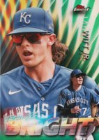 2024 Topps Finest Future So Bright #FSB12 Bobby Witt Jr. Green Refractor Baseball Card