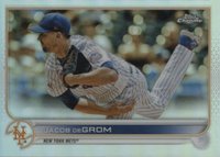 2022 Topps Chrome #125 Jacob DeGrom Refractor Baseball Card