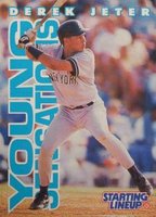 1996 Kenner Starting Lineup # Derek Jeter Baseball Card
