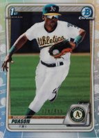 2020 Bowman Chrome Prospects #BCP145 Robert Puason Refractor Baseball Card