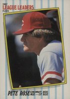 1987 Fleer League Leaders #37 Pete Rose Baseball Card