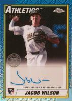 2025 Topps Silver Pack 1990 Chrome Promo Autograph #JW Jacob Wilson Baseball Card