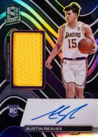 2021 Panini Spectra #190 Austin Reaves Jersey Autograph Basketball Card