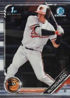 2019 Bowman Draft #BDC1 Adley Rutschman Chrome-Batting Baseball Card