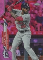 2020 Topps Chrome #49 Randy Arozarena Pink Refractor Baseball Card