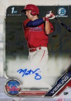 2019 Bowman Prospect Autographs Chrome #MV Matt Vierling Baseball Card