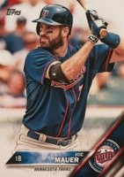 2016 Topps #286 Joe Mauer Blue Jersey Baseball Card