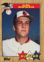 1987 Topps Tiffany #609 Cal Ripken Jr. All-Star Baseball Card