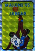 1985 Prism/Jewel Stickers #9 Malone vs. Jabbar Basketball Card