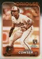 2024 Topps Chrome #278 Colton Cowser Sepia Refractor Baseball Card