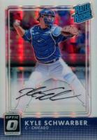 2016 Panini Donruss Optic Rated Rookies Signatures #RRKS Kyle Schwarber Holo Baseball Card