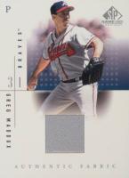 2001 SP Game-Used Authentic Fabric #GM Greg Maddux Baseball Card