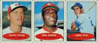 1971 Bazooka No Number # Staub/Gibson/Otis Panel Unnumbered Baseball Card