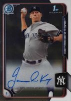 2015 Bowman Chrome Draft Pick Autograph #BCAJK James Kaprielian Baseball Card