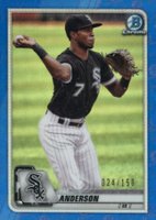 2020 Bowman Chrome #85 Tim Anderson Blue Refractor Baseball Card
