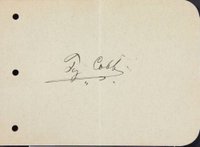 1999 Hall of Fame Autographs # Ty Cobb Album Page Baseball Card