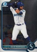2022 Bowman Chrome Prospects #BCP45 Julio Rodriguez Baseball Card