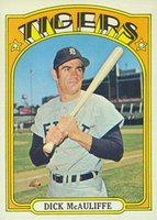 1972 Topps #725 Dick McAuliffe Baseball Card